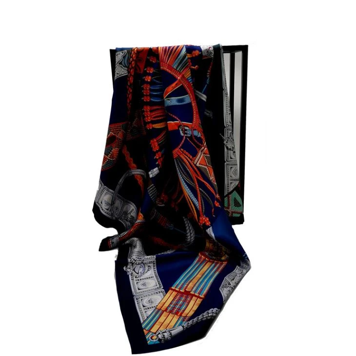 Double Sided Printed Silk Scarf